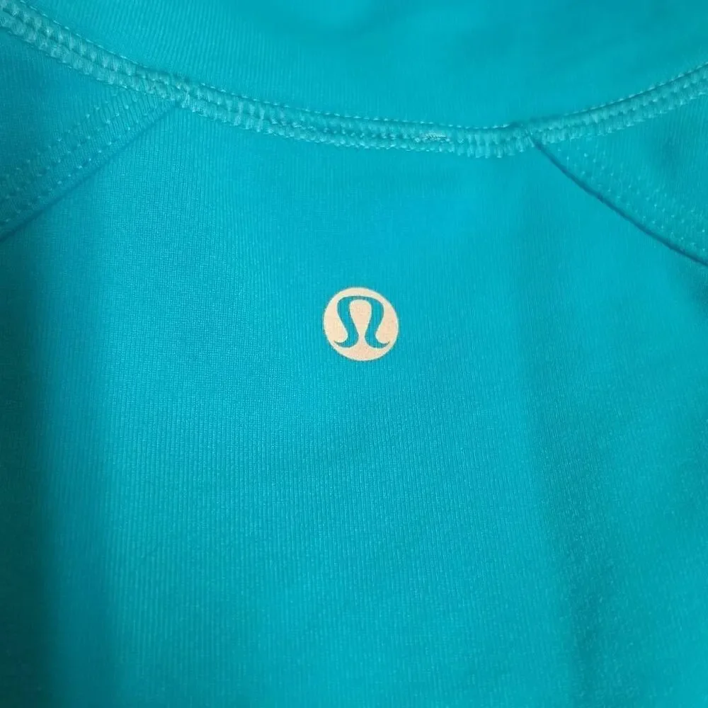 Lululemon Nice Asana Jacket Size 8 Turquoise